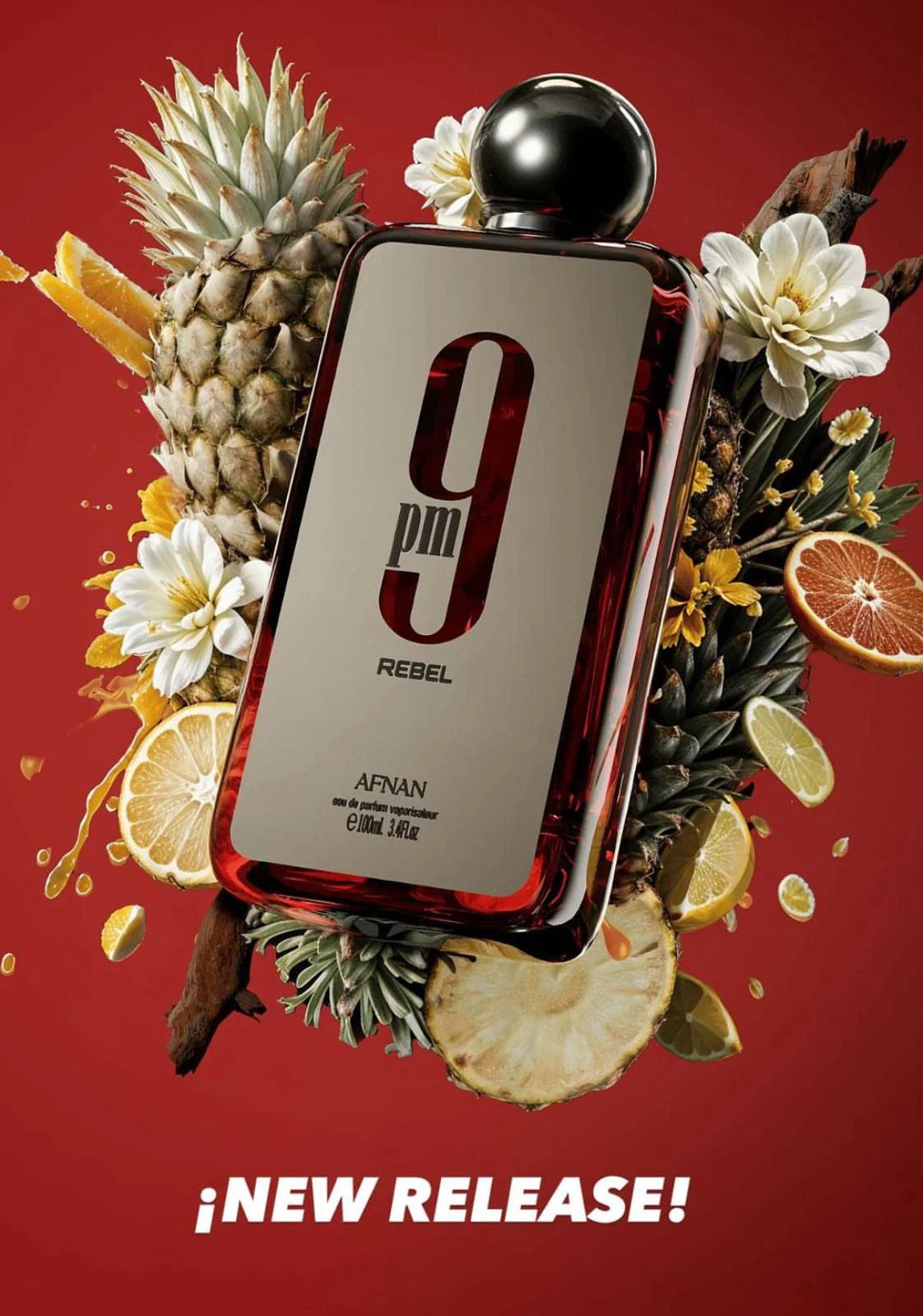 9 PM Rebel by Afnan – 3.4 oz / 100 ml Unisex EDP